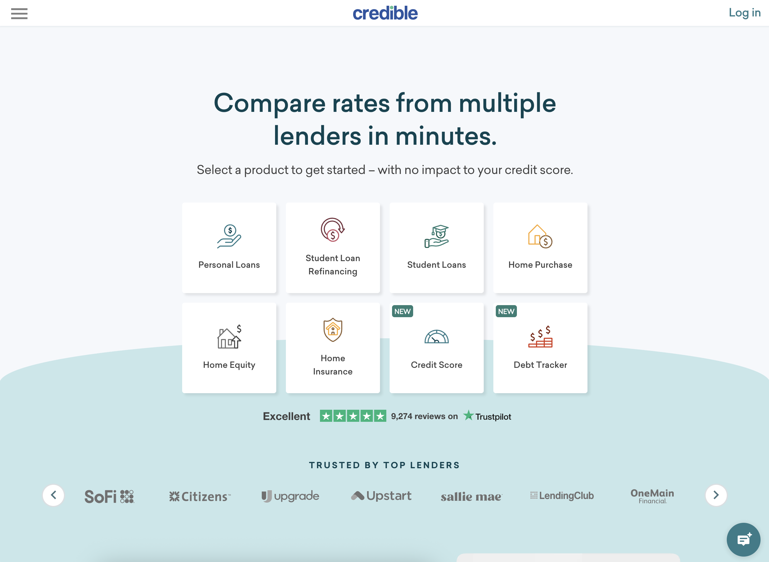 Credible home page