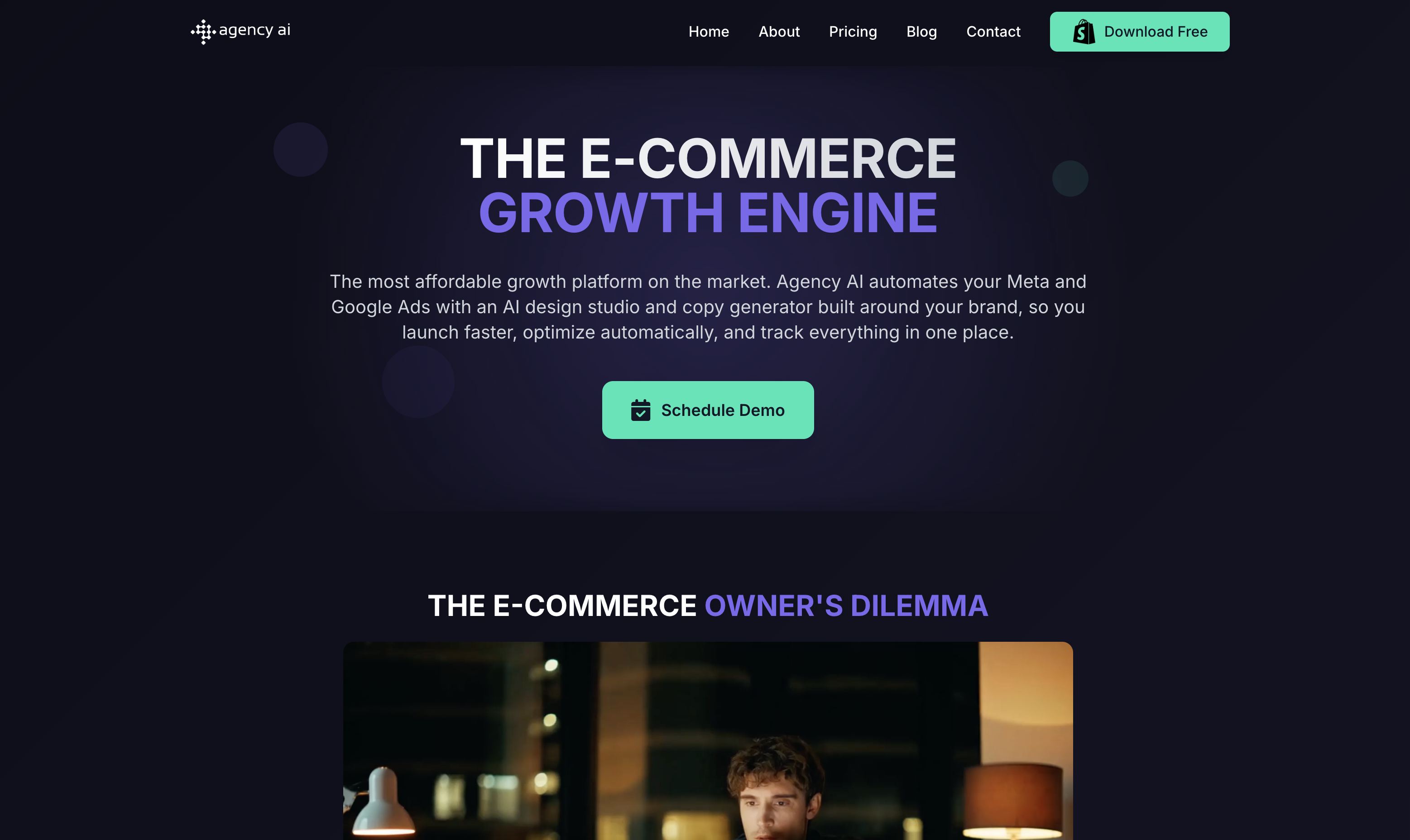 agency ai home page